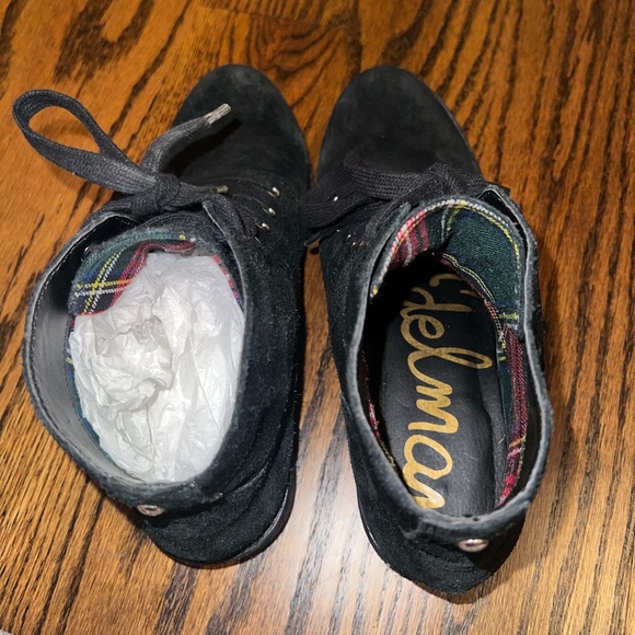 Black Suede Sam Edelman Ankle Boot - Picture 7 of 7